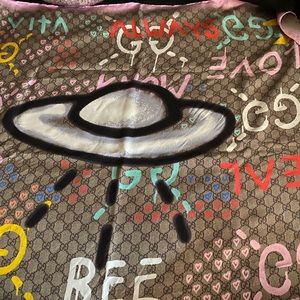 Gucci silk scarf troubleandrew UFO design
